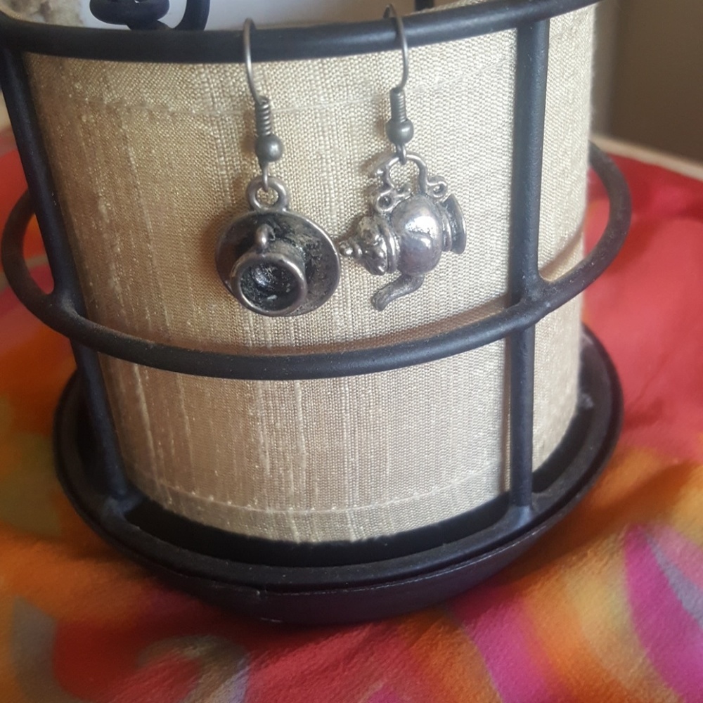 Mad Hatter Tea Party earrings! Never worn!